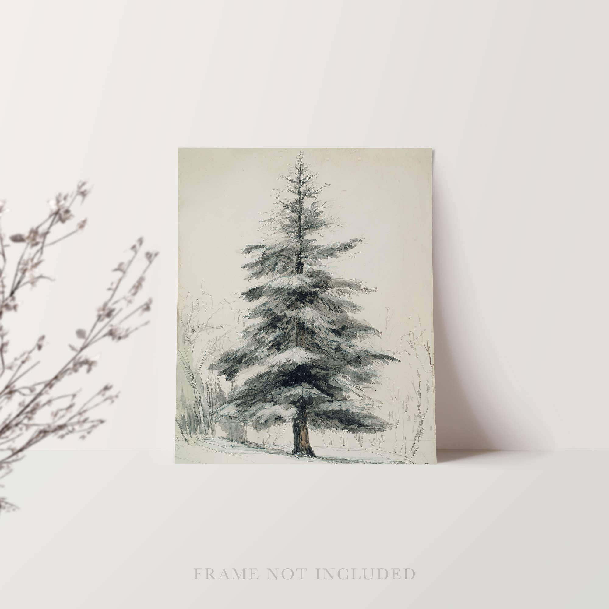 Rooted in Truth - Wholesale Art Print - Winter Pine Tree Wall Art Print Holiday Christmas Decor 1