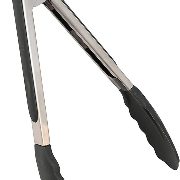 EcoQuality - Wholesale Kitchen Tong - 9" Premium Stainless Steel Kitchen Tongs with Silicone Tips