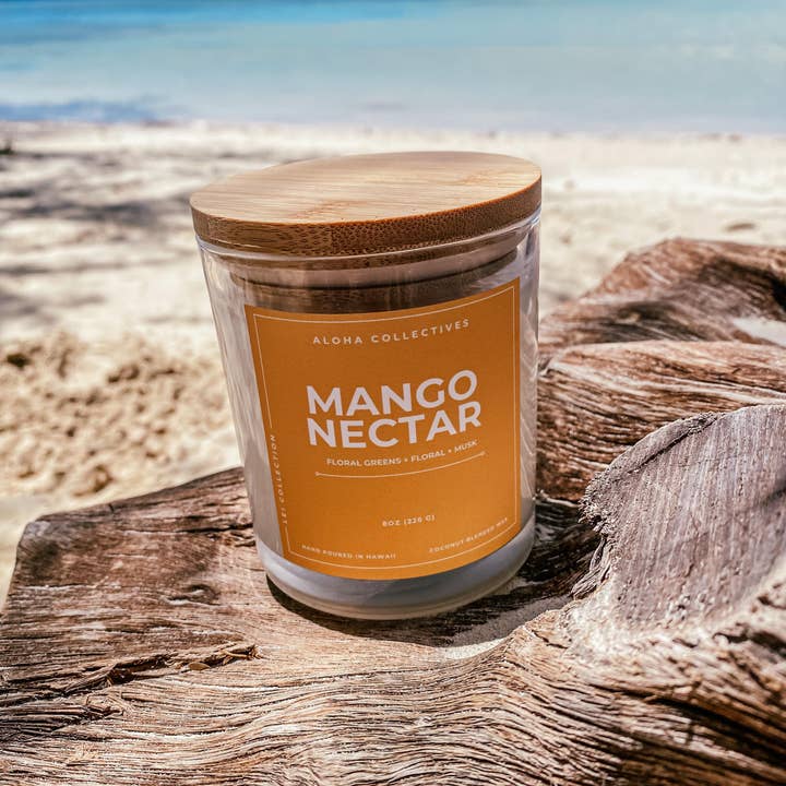 Aloha Collectives - Wholesale Jar/Filled Candle - Mango Nectar