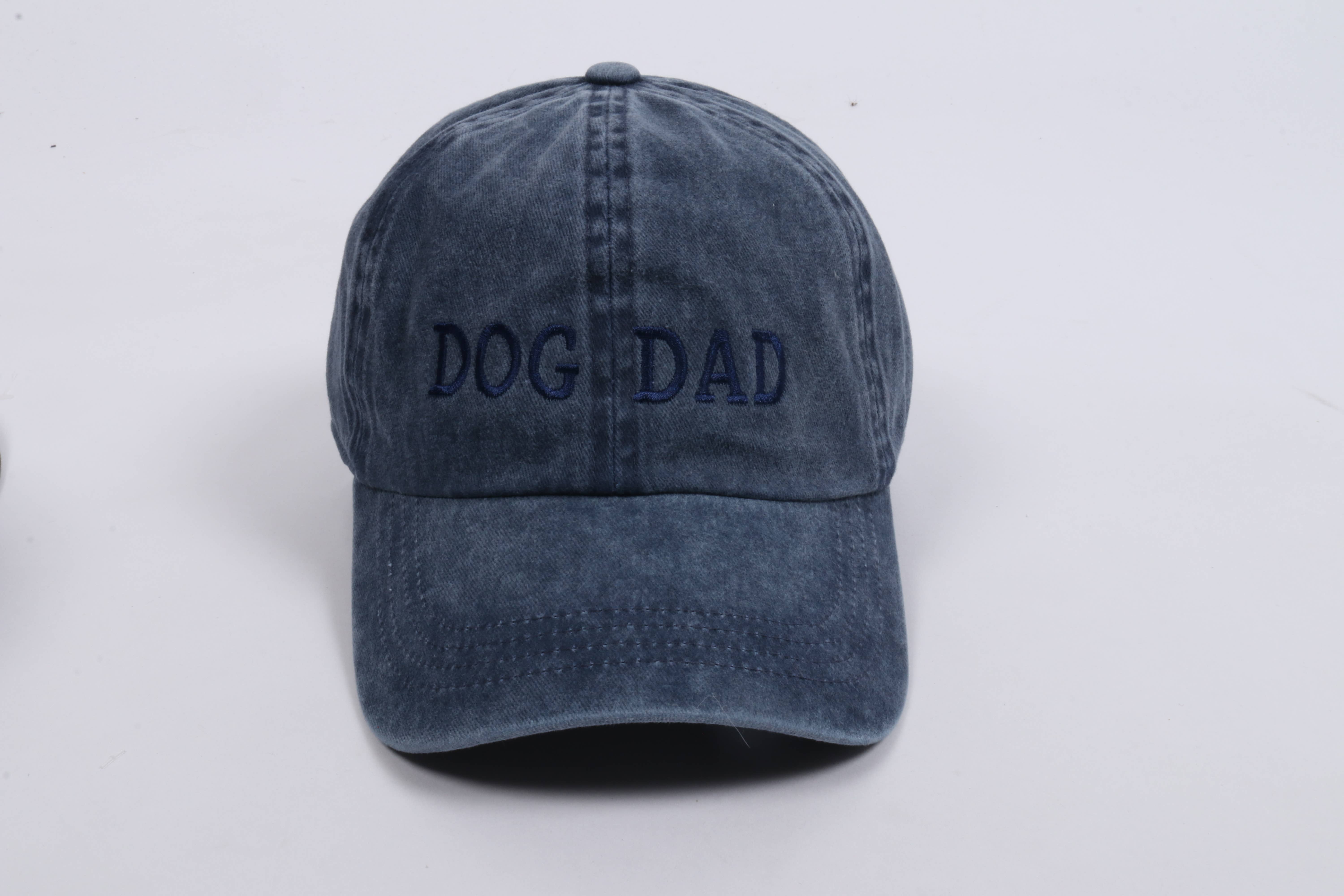 David And Young - Wholesale Baseball Cap - Men's - LCAP413 - Dog Dad Tonal Embroidered On Vintage Wash Cap8
