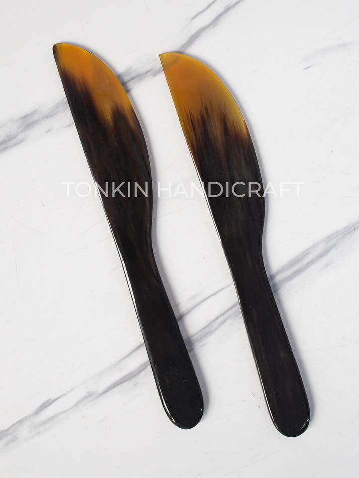 Lame Horn Butter Spreader 2 for wholesale by Tonkin Handicraft
