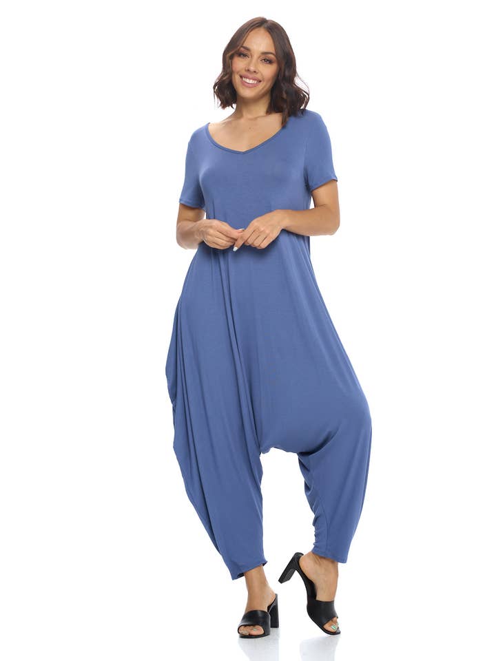 Allium - Wholesale Jumpsuit - Women's - Solid Harem Jumpsuit6