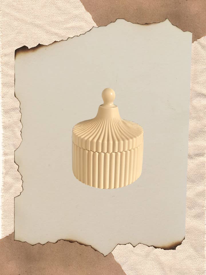 Vaso Capri artigianale con coperchio per la vendita all'ingrosso da parte di Sweet Happiness