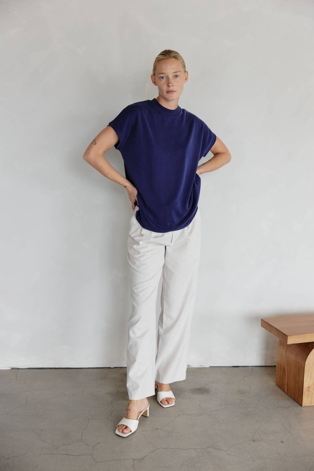 MOD REF - Vente T-shirt – femme - The Ashton Top | Haut délavé à épaules tombantes17