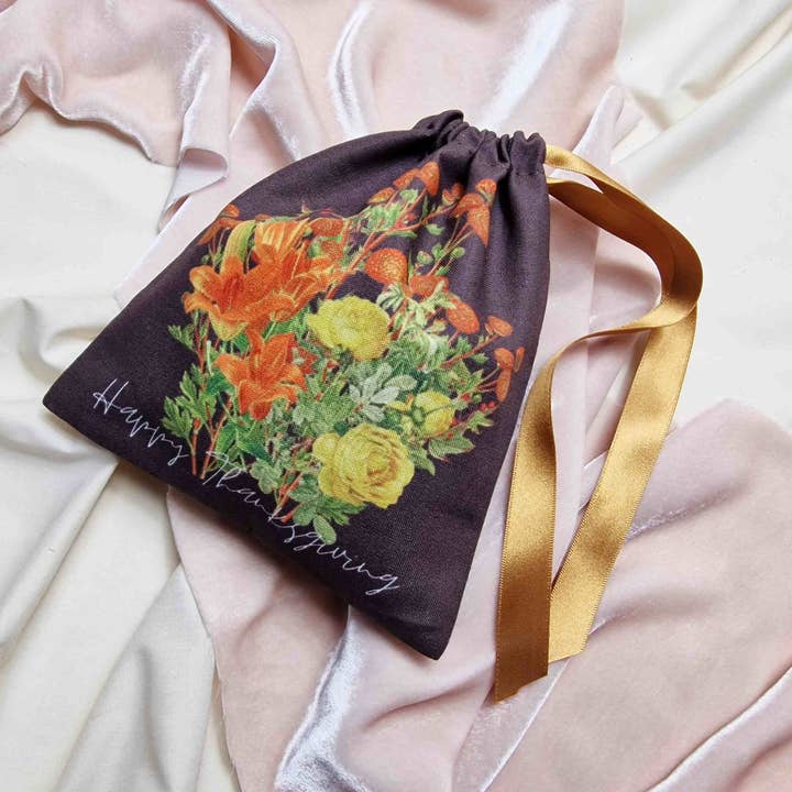 Six Acre Meadow – wholesale Gift bag – Handmade & Reusable Thanksgiving Gift Pouch0