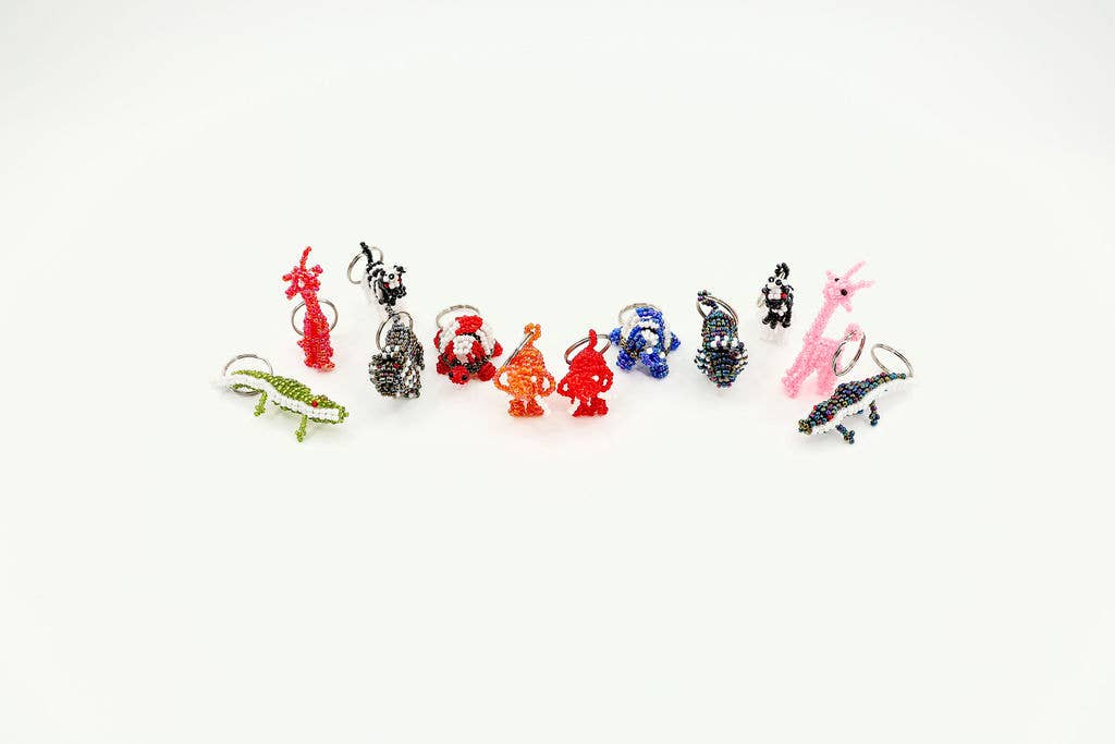 Gitzell FairTrade - Wholesale Keychain - Unisex - Keychain, safari animal - Set of 121