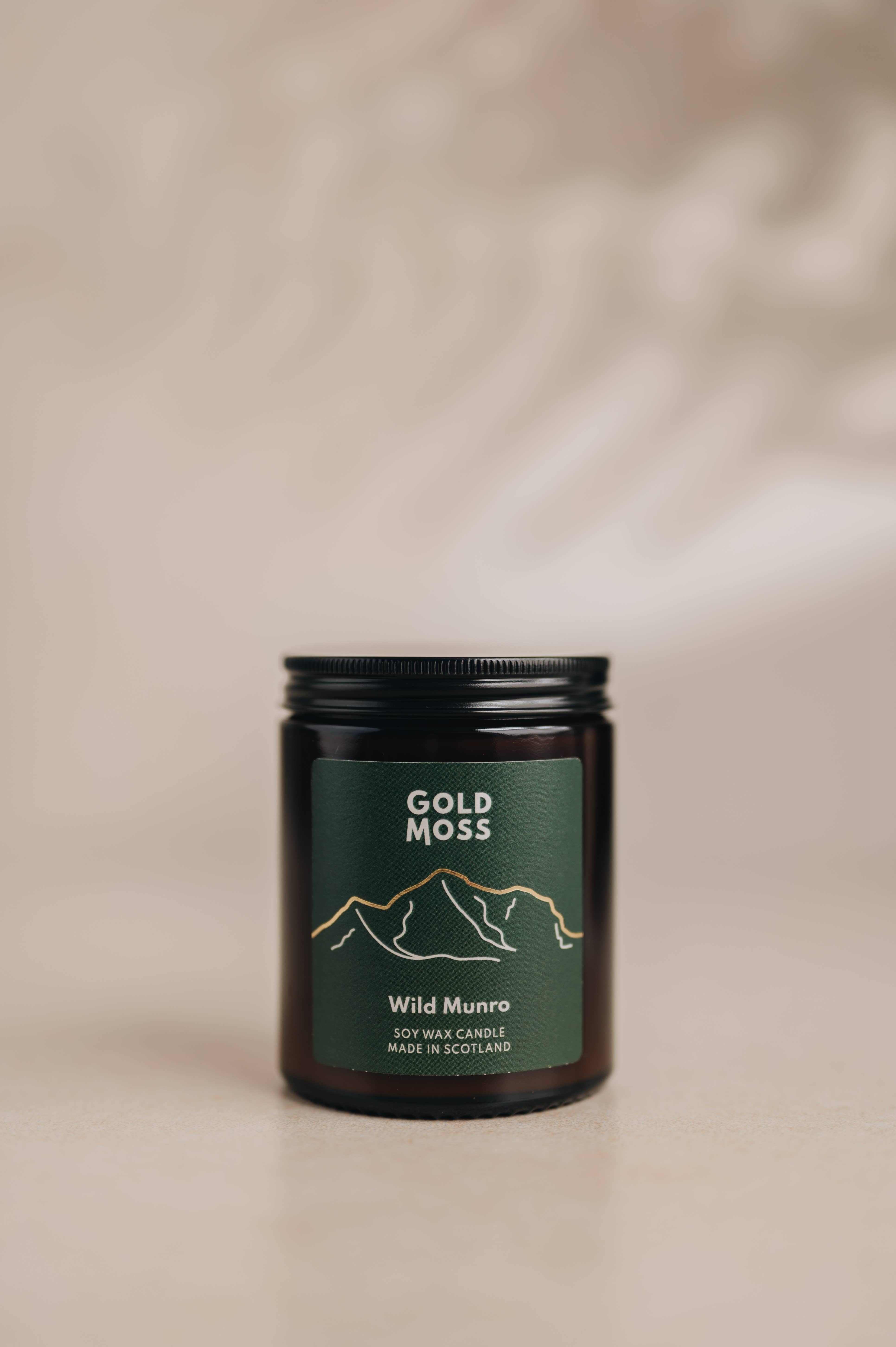 Gold Moss – wholesale Jar/filled candle – Wild Munro | Soy Wax Candle | Regular 40 Hours 1