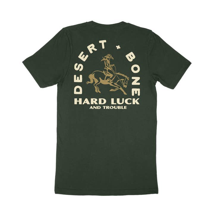 Hard Luck and Trouble T-Shirt for wholesale by Desert and bone