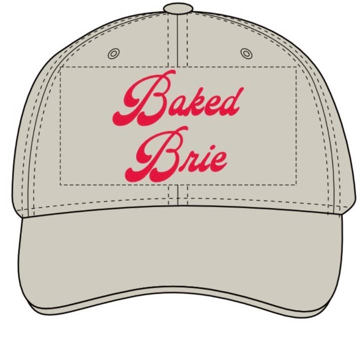 Casquette de baseball gastronomique en fromage Brie cuit pour la vente par The Silver Spider