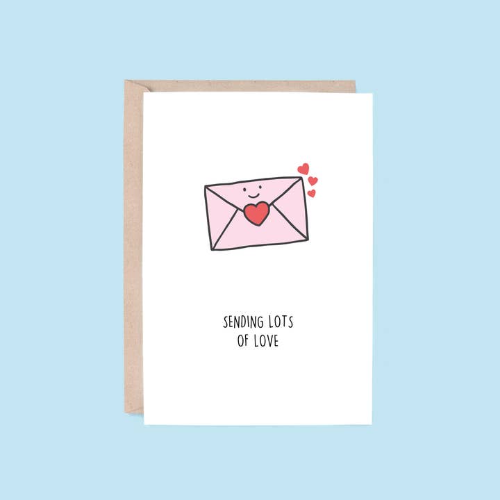 Love & Care Card: Sending Love | Mail for wholesale by Hey Hunny