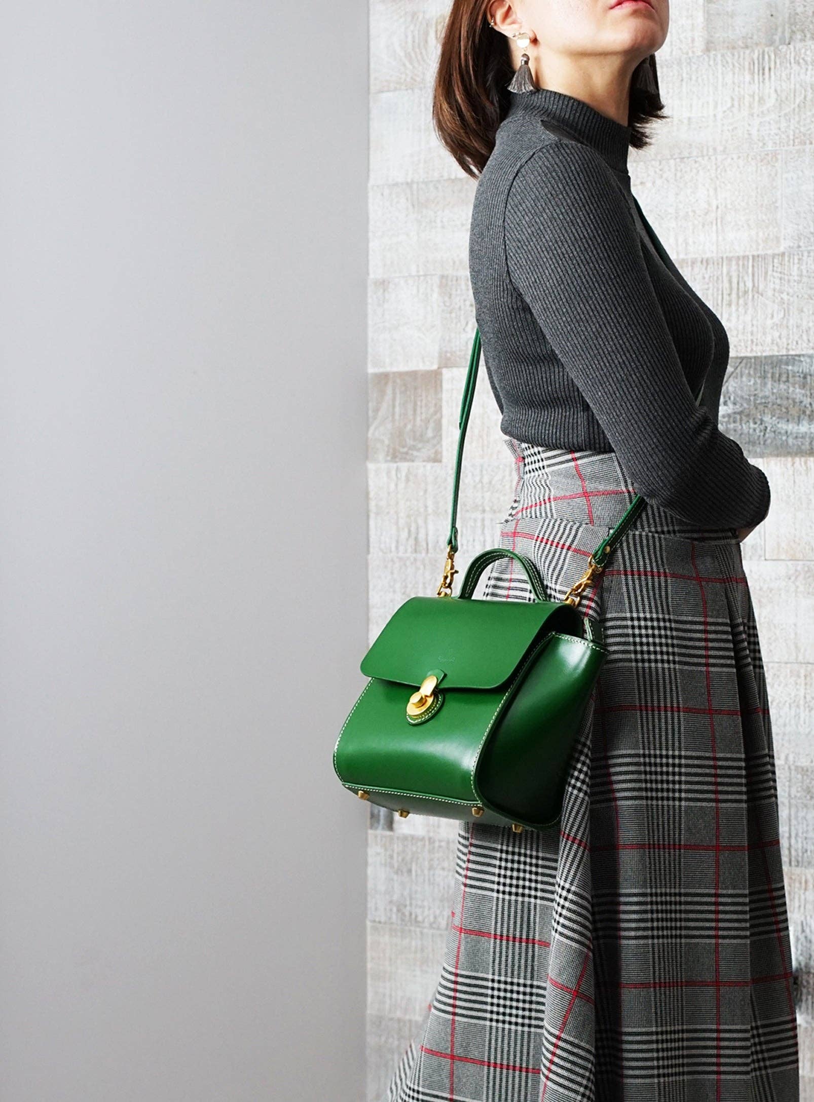 UPPDOO – Engroshandel Taske med håndtag – til kvinder – Vive 2.0 klassisk skuldertaske med topgreb - Abrikos5