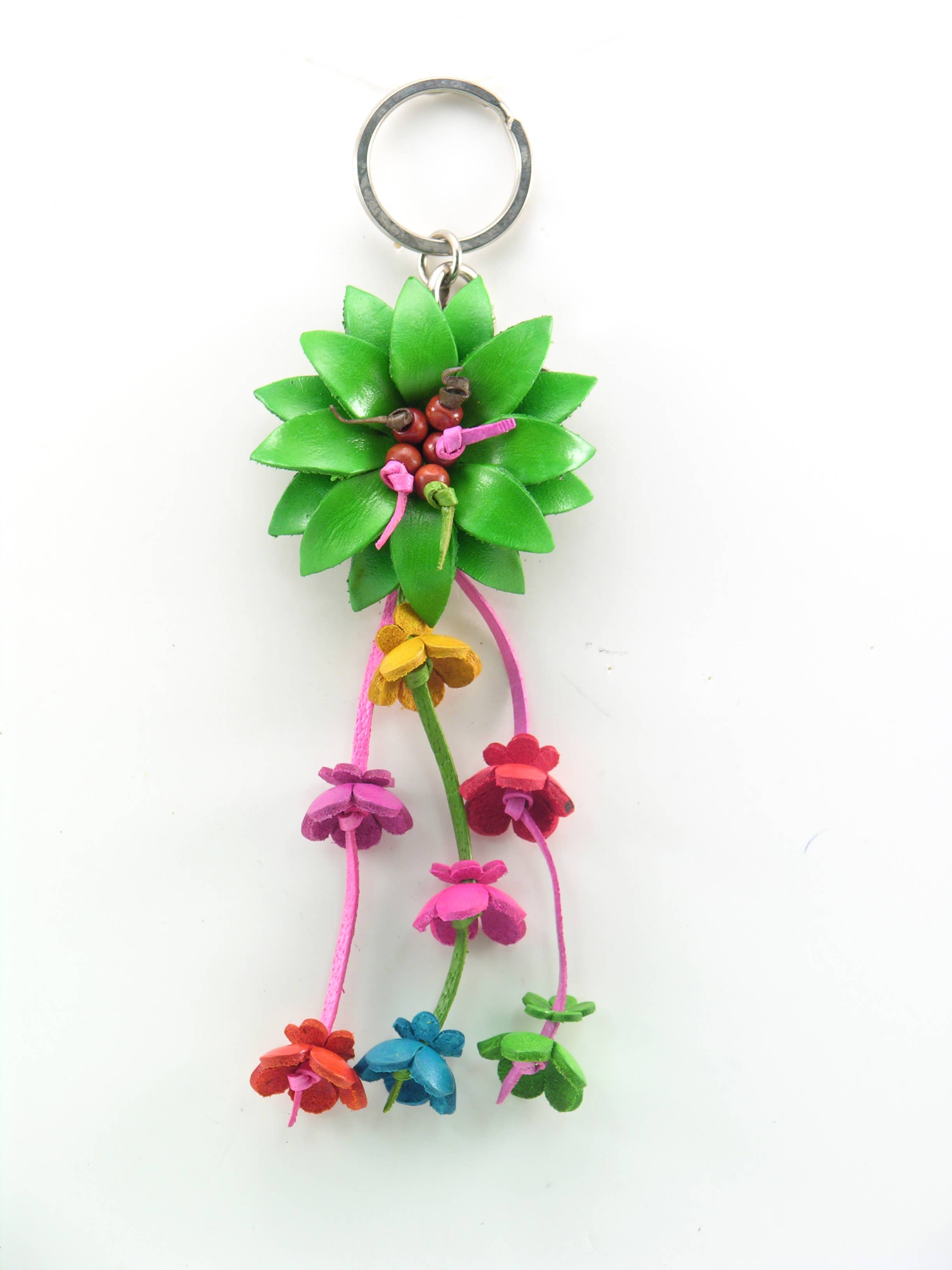 Sunflower Handmade leather inc - Wholesale Keychain - Women's - KP Style Assorted flower keychains/bag charm5