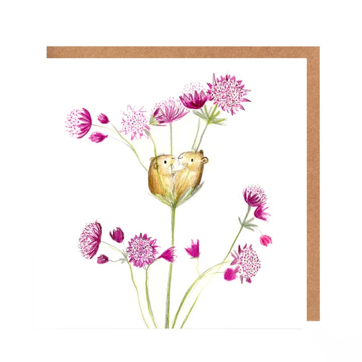 Carta vuota con coppia di topi - Gertie e Olivia per la vendita all'ingrosso da parte di Catherine Rayner Trading Ltd