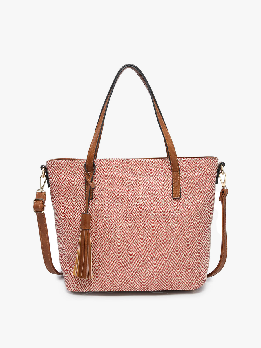 Jen & Co. – wholesale Tote bag – Women's – M1921 August 2 Tone Natural Women's Tote Bag8