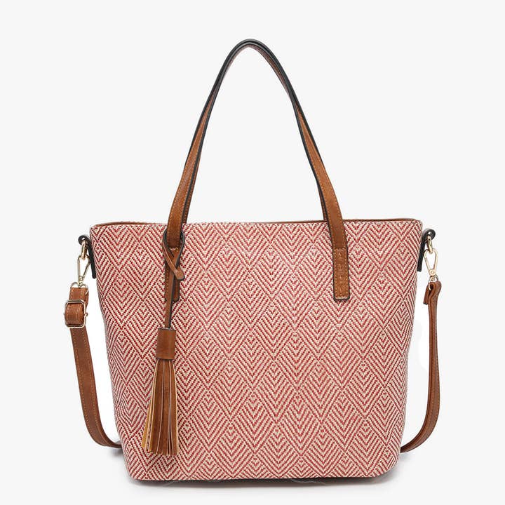 Jen & Co. - Wholesale Tote Bag - Women's - M1921 August 2 Tone Natural Women's Tote Bag9