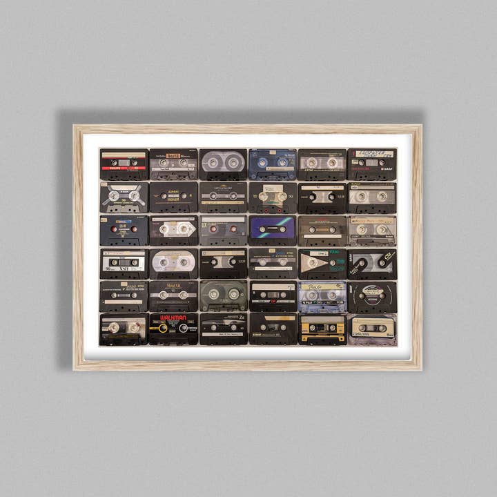 Gallery Print and Art – wholesale Art print – Retro Cassette Tape Collage2