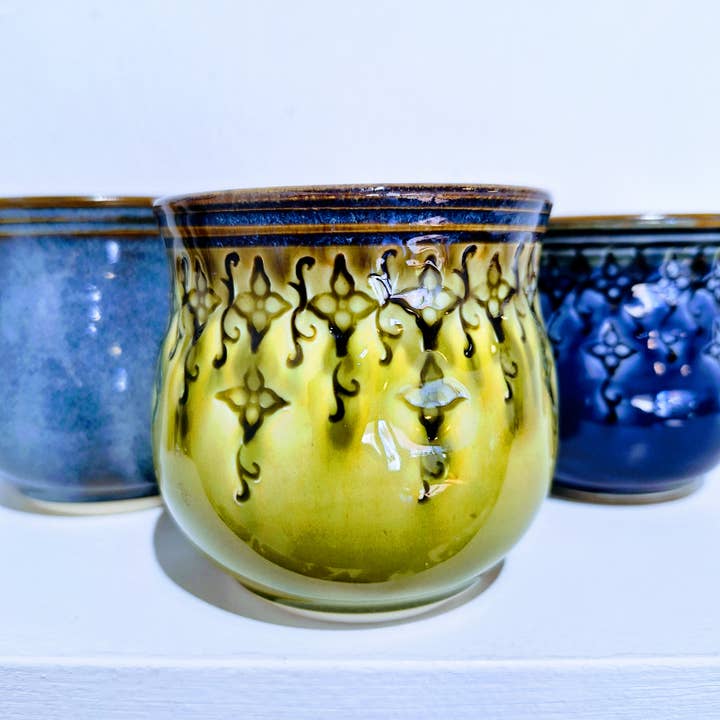 Plays in Mud Pottery – Copo de vinho por atacado – Copo de Vinho sem Pé - Feito por Encomenda - Cerâmica Artesanal13