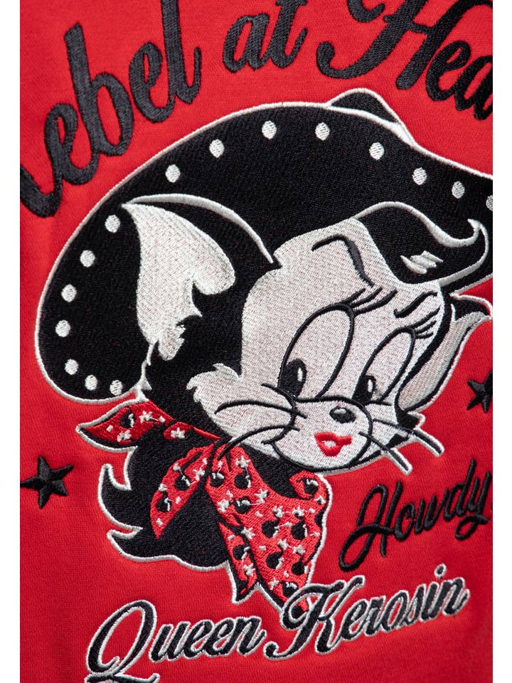 KING KEROSIN - Wholesale Varsity/Baseball Jacket - Women's - Rebel at Heart College Sweatshirt13