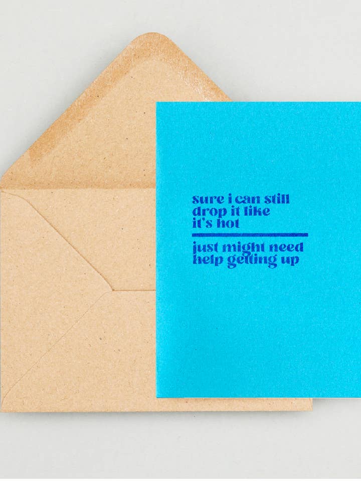 Ensemble Drop It + Enveloppe Imprimé Riso pour la vente par Laladon Studio