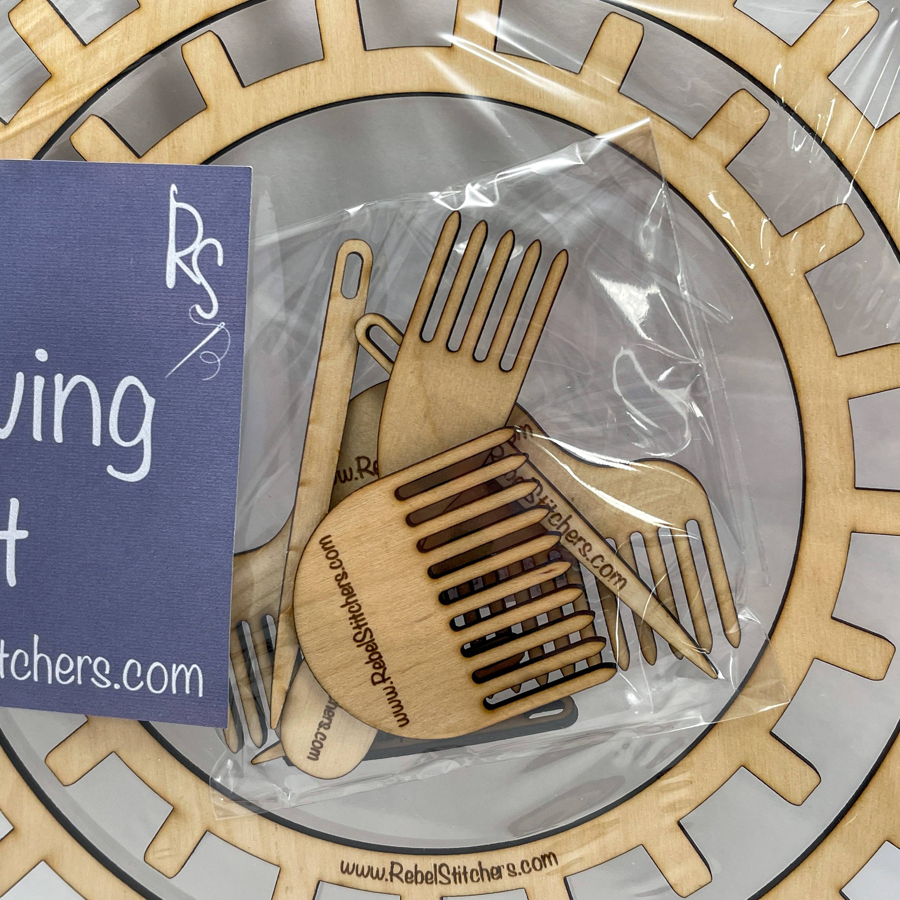 Art by Erica H & Rebel Stitchers - Wholesale DIY Craft Kit - Circular Loom Kit - Three Sizes included - easy weaving loom4