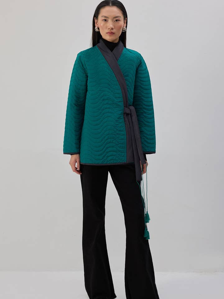 GIACCA KIMONO TRAPUNTATA per la vendita all'ingrosso da parte di Touché Privé