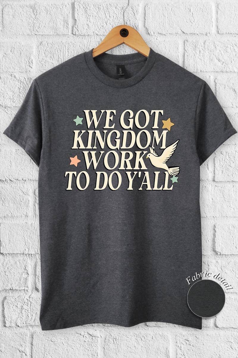 COLORBEAR - Wholesale T-Shirt (Graphic) - Women's - Kingdom Work Graphic Heavy Cotton Tee2