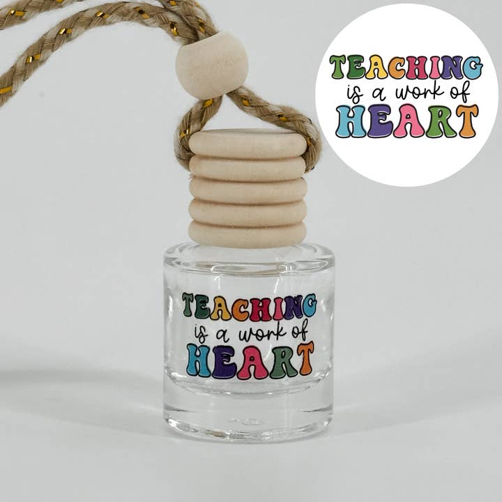 Teaching Is A Work Of Heart Car Diffuser for wholesale by The Candle Warehouse
