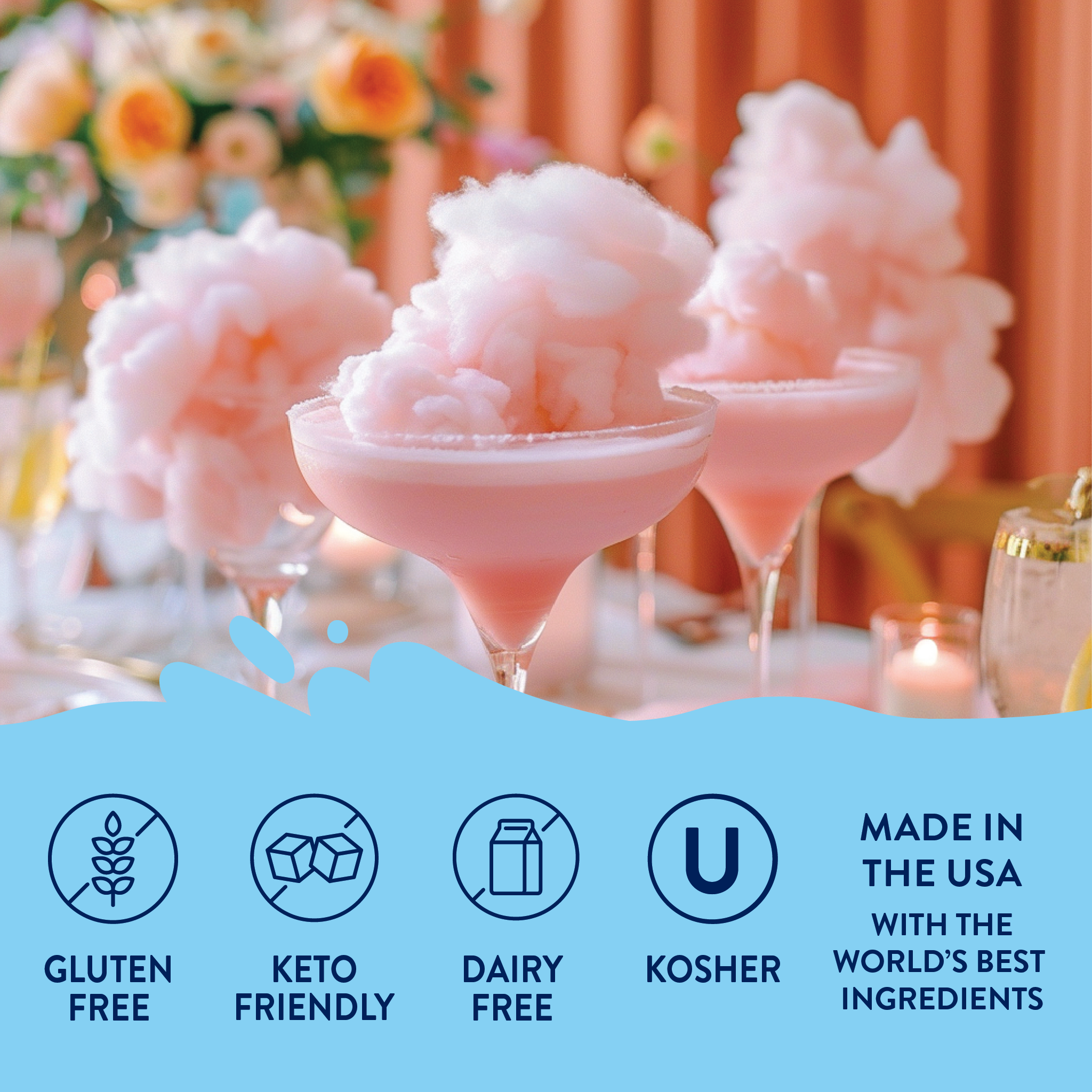 Jordan's Skinny Mixes - Wholesale Cocktail Mix/Syrup - Sugar Free Cotton Candy Syrup4