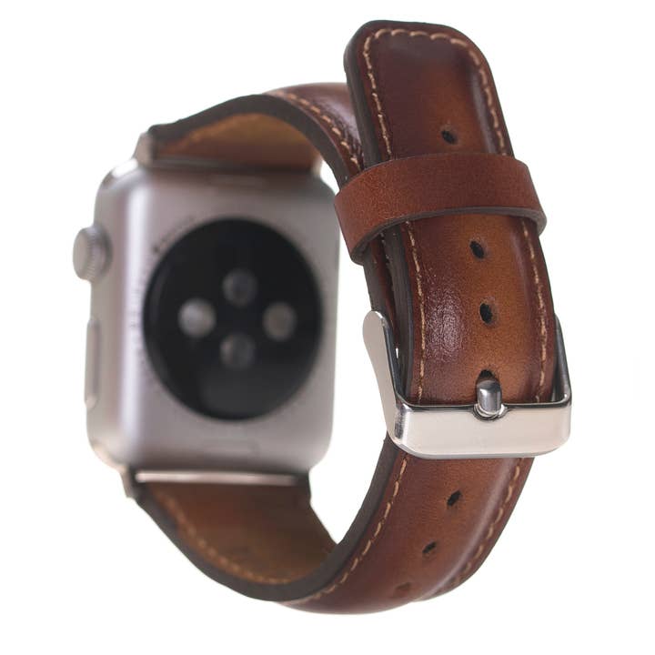 Cinturino da polso in pelle fatto a mano con cinturino Apple Watch per la vendita all'ingrosso da parte di Renna Leather