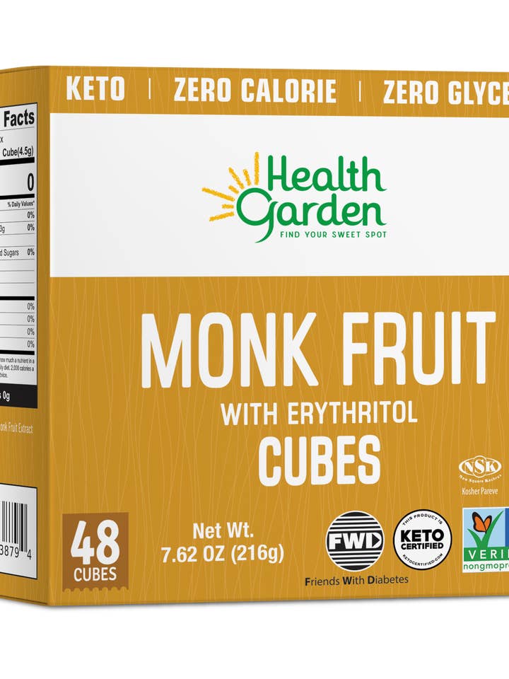 Monk Fruit Erythritol Cubes 48 ct for wholesale by Health Garden of NY Inc.