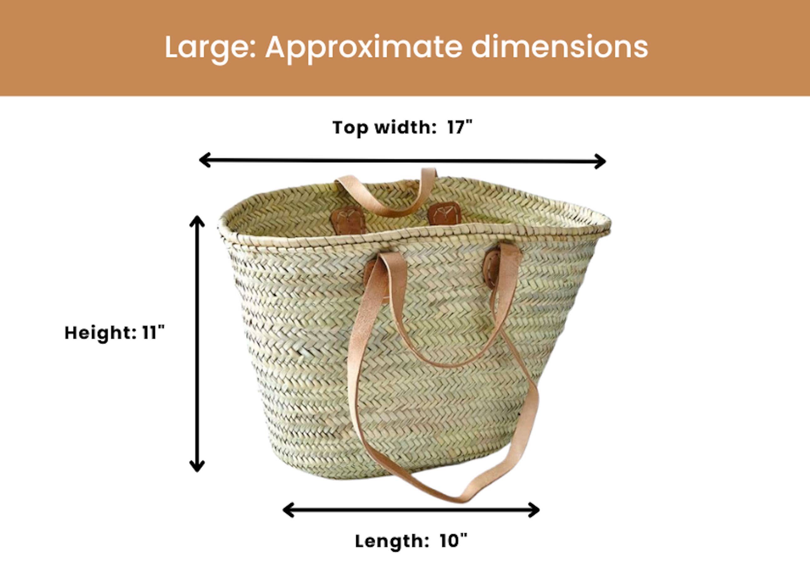 NomadWeave Ltd - Wholesale Strandtas - Franse marktmand met dubbele leren handvatten8