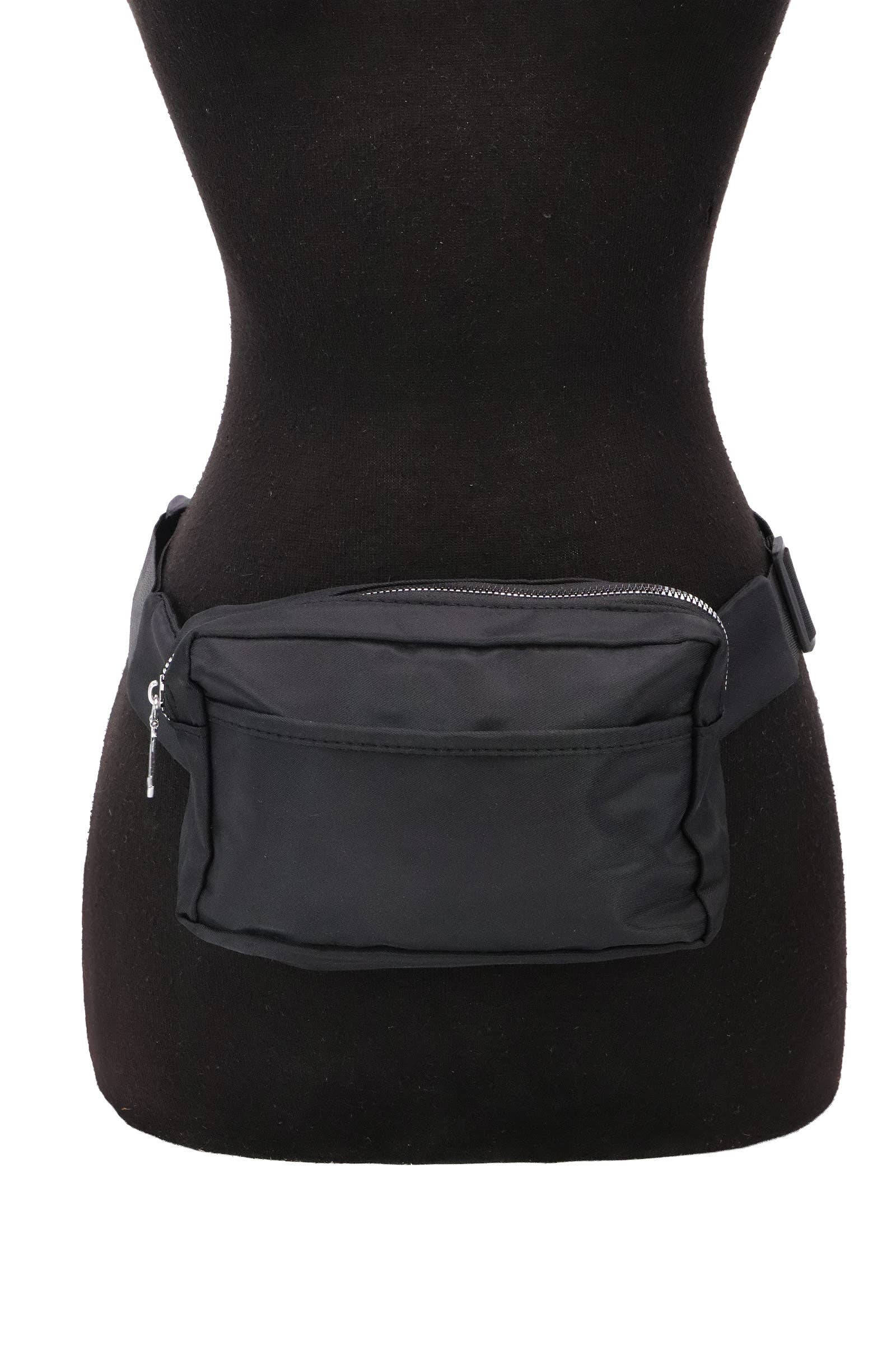 ASSORTED Minimal Matte Solid Belt Bum Fanny Pack for wholesale on Faire4