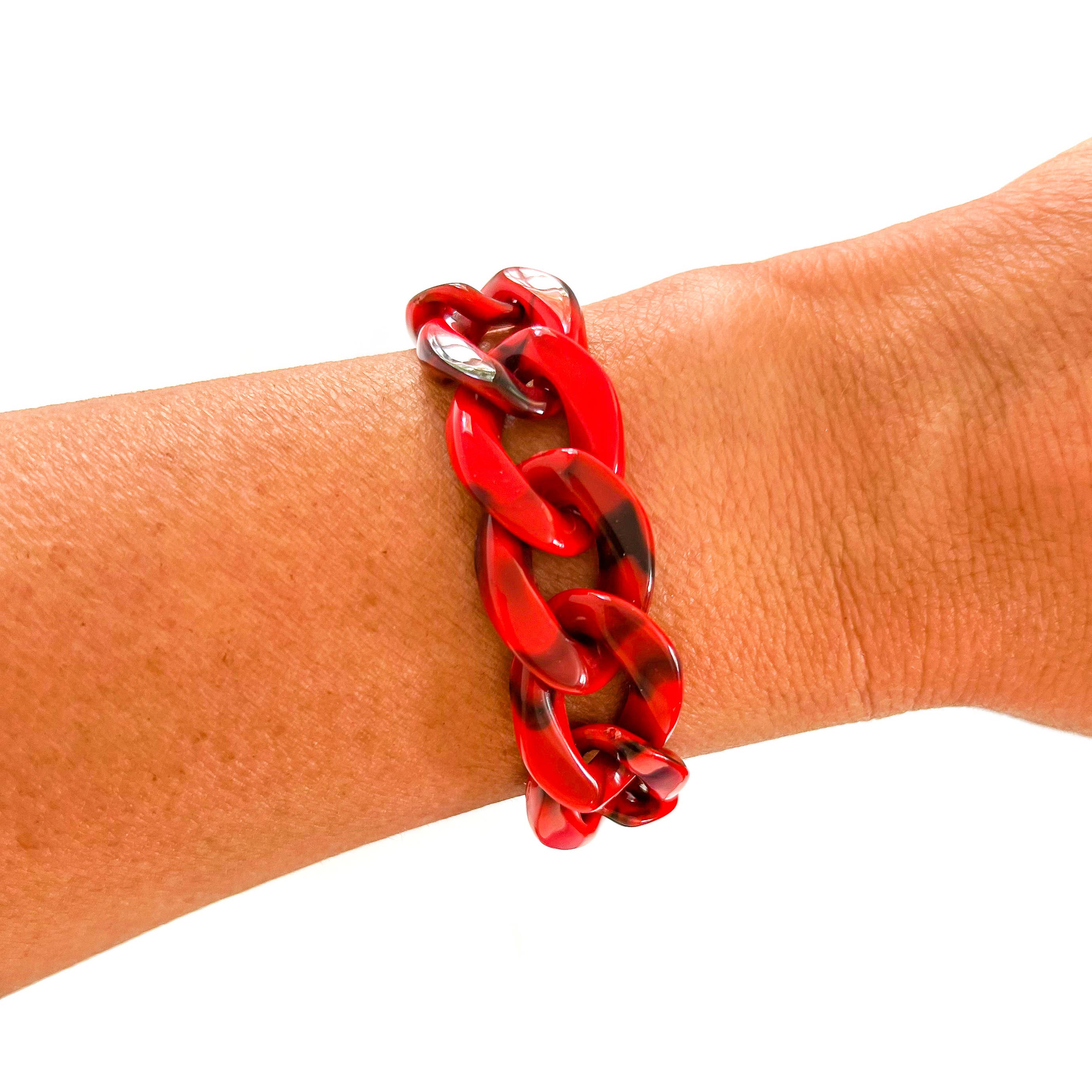 Savvy Bling - Wholesale Link & Chain Bracelet - All Chunky Acrylic Chain Link Bracelet30