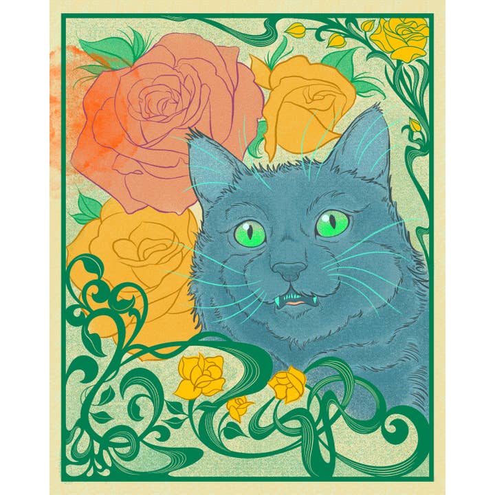 8x10 Print: Toothy Trio for wholesale by Cat Champion