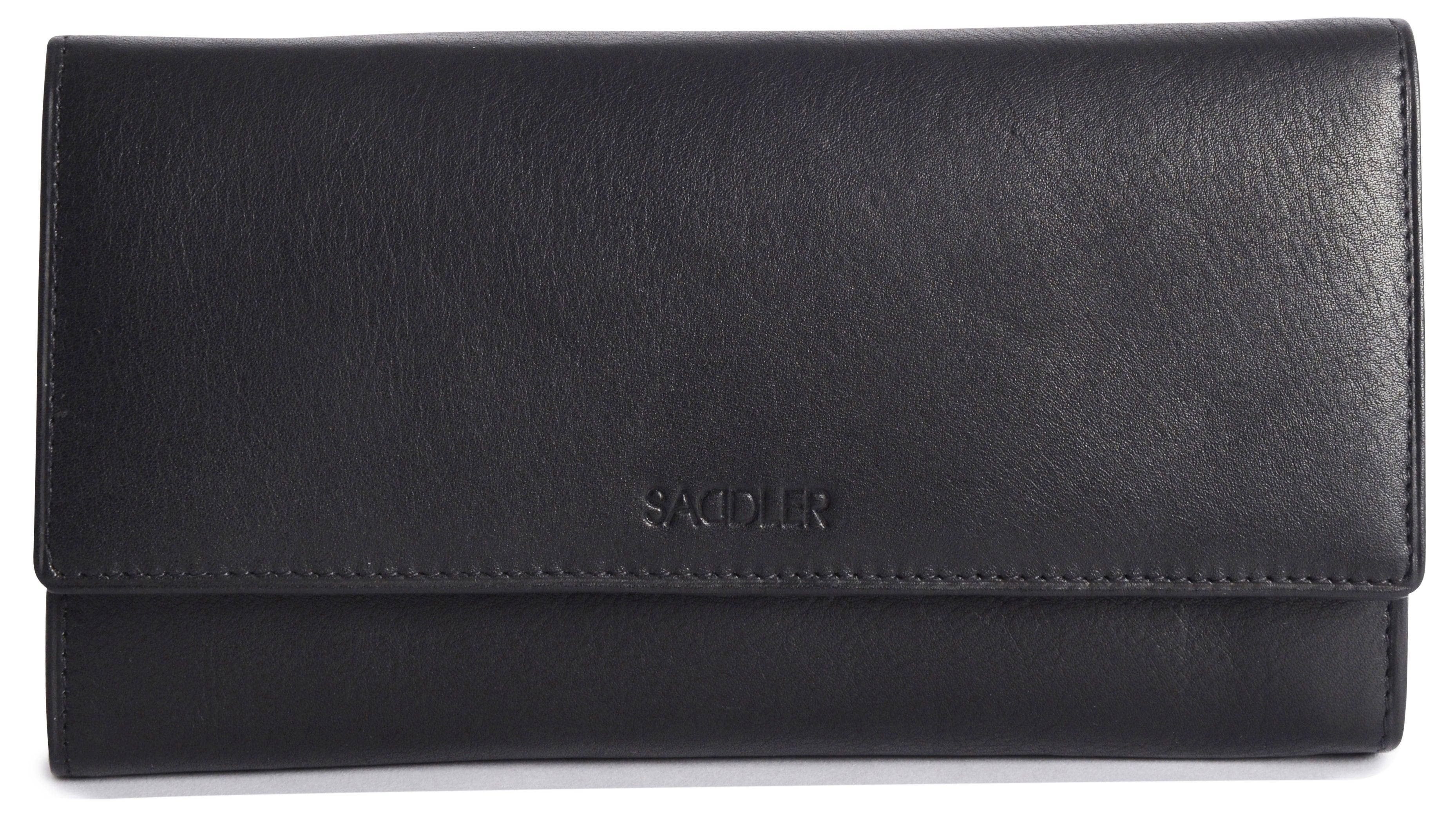 SADDLER - Vente Portefeuille – femme - Grand Portefeuille en Cuir à Sections Multiples "Grace" – Fait Main par Saddler | Protégé RFID & Boîte Cadeau40