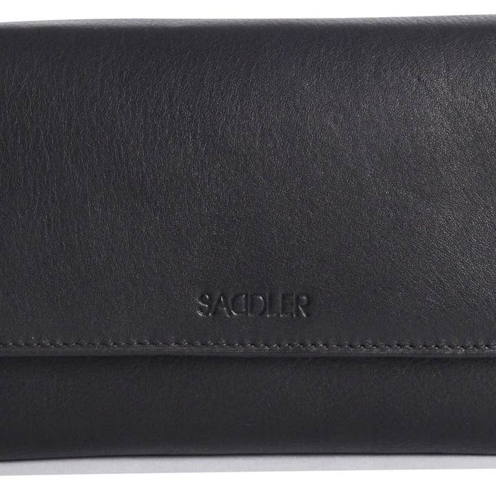 SADDLER - Vente Portefeuille – femme - Grand Portefeuille en Cuir à Sections Multiples "Grace" – Fait Main par Saddler | Protégé RFID & Boîte Cadeau40