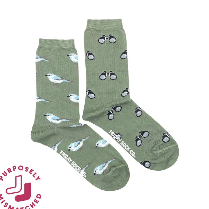 Women's Bird Watching Socks for wholesale by Friday Sock Co.