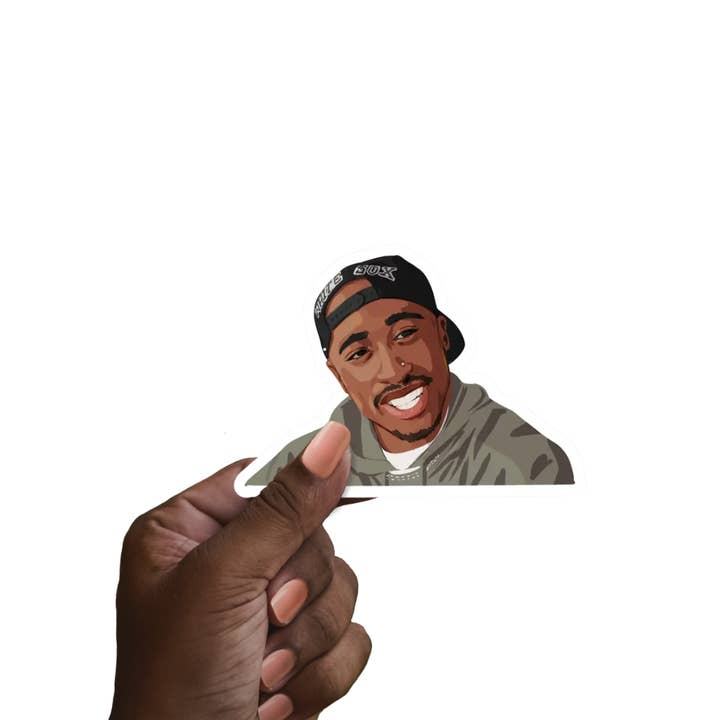 CheerNotes - Wholesale Sticker - Tupac Stickers | Hip-Hop Legend | Rap Icon | 90s Music Gift