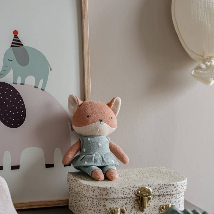 Little Otja - Wholesale Stuffed/plush toy – Kids & baby - Knitted Fox Stuffed Animal – Soft Plush Baby Shower Gift1