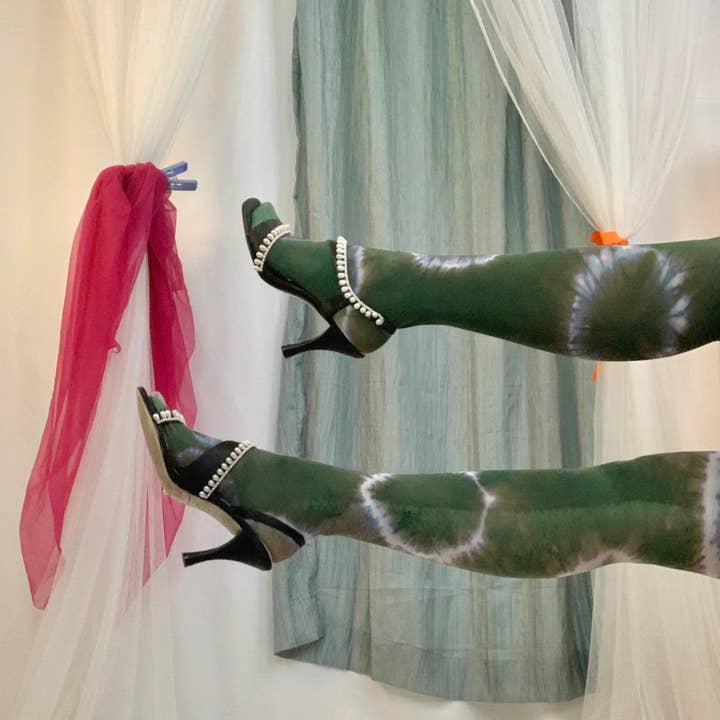 Shop Journal Vintage - Venta al por mayor Medias - Mujer - Medias con estribos teñidos anudados, colores surtidos3