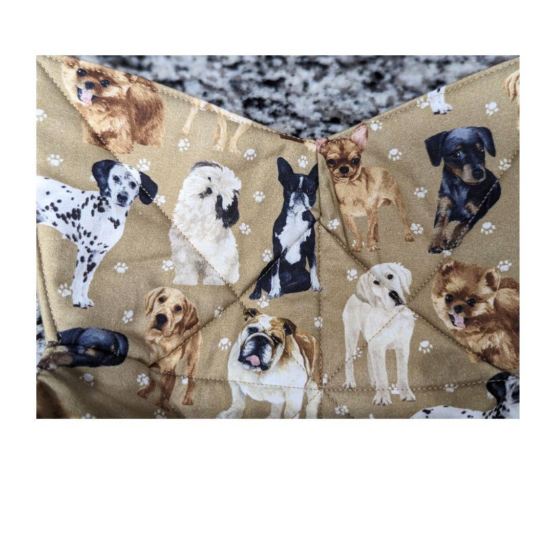 Sheryl's Stitchery Niche – wholesale Oven mitt/pot holder – Dog Lover's Microwave Bowl with Assorted Canine Breeds 1