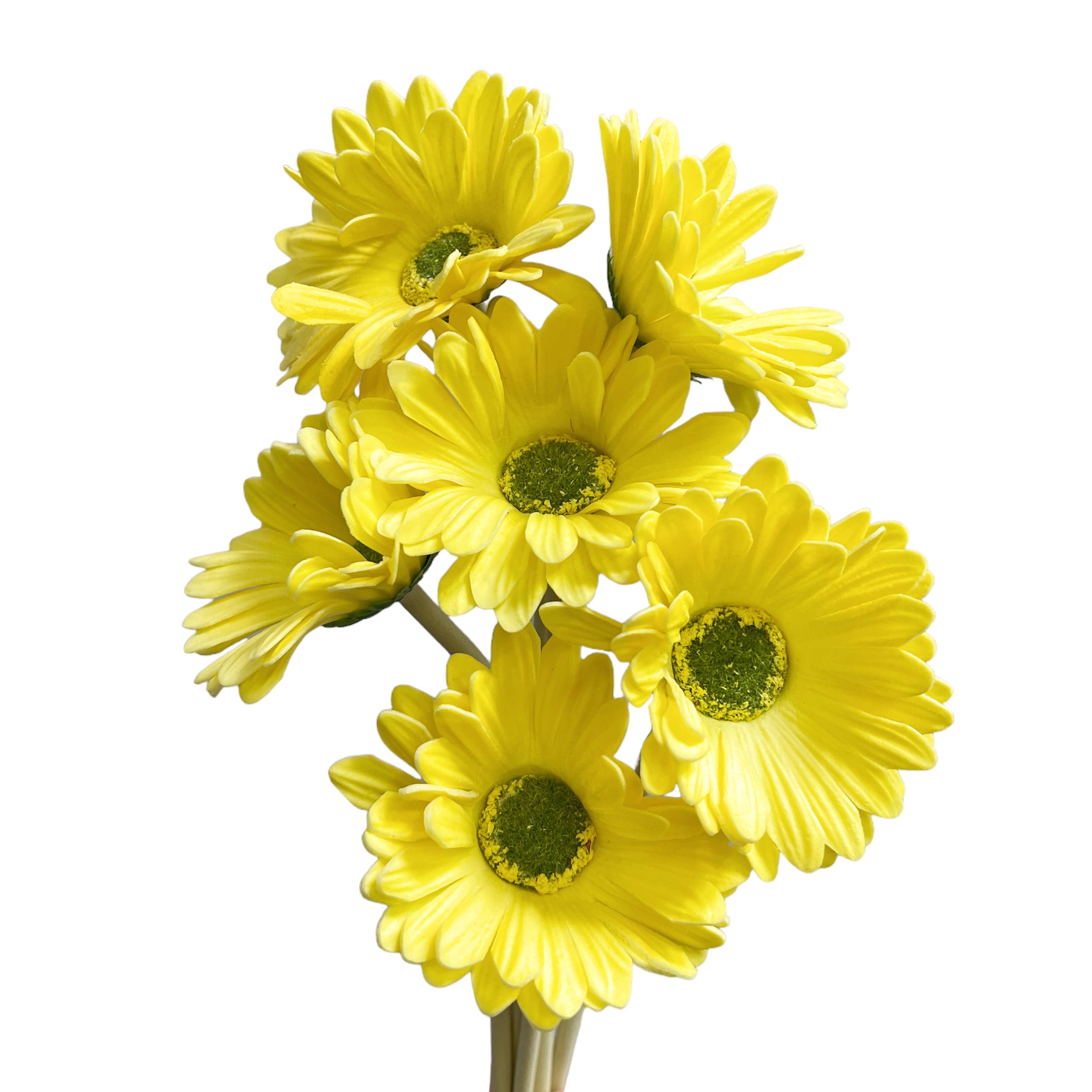 Sun Decorer - Wholesale Artificial Flowers - Artificial Real Touch Daisy Stems (Set of 6)1