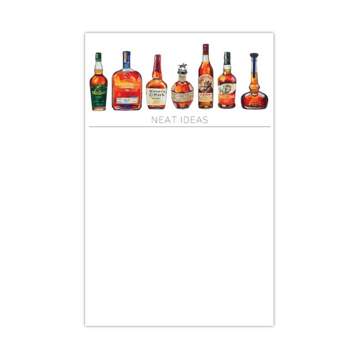 Bourbon Notepad for wholesale by Kayla Weber Art