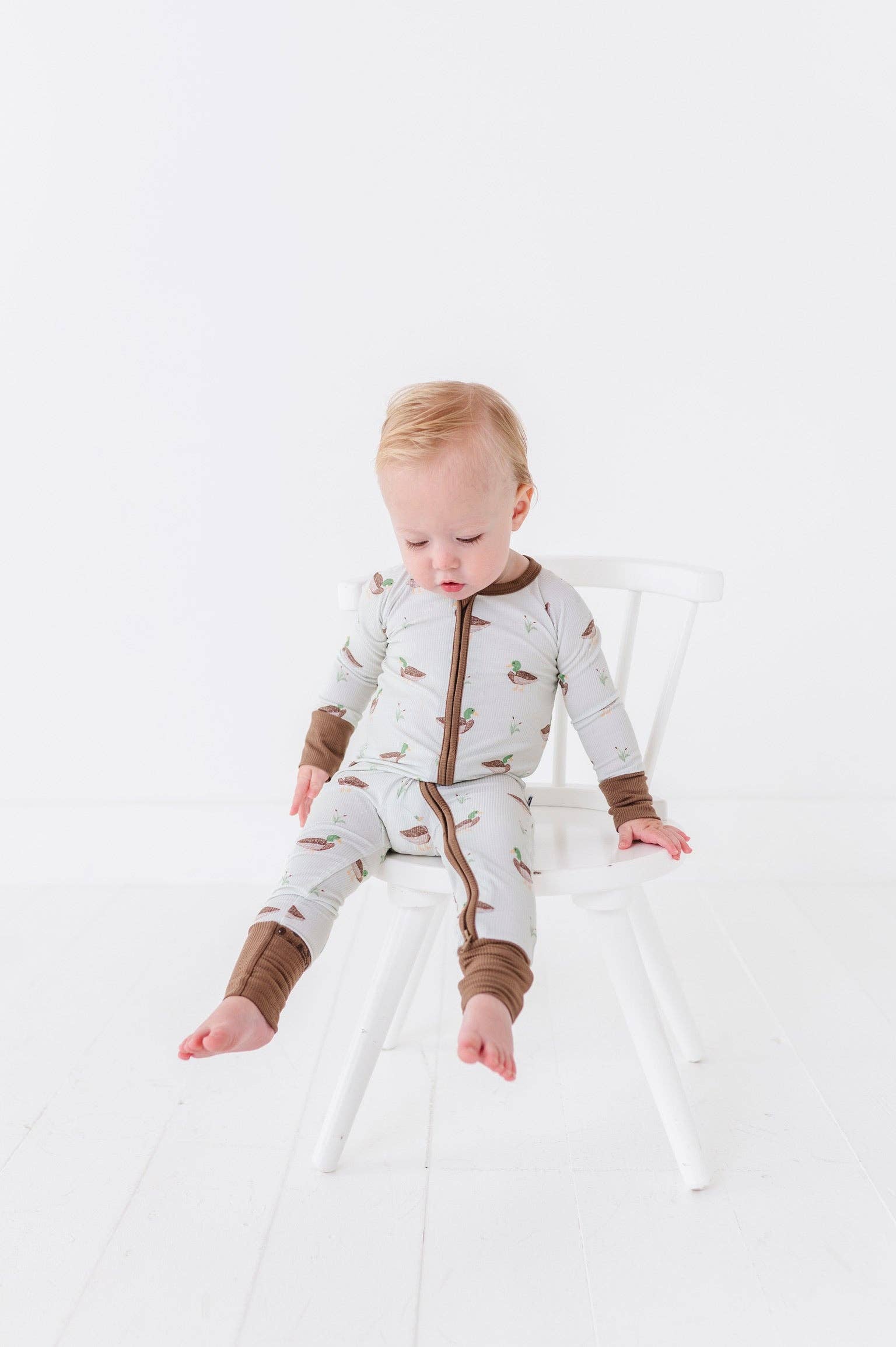 Kiki + Lulu - Wholesale Rompertje - Baby - Eend, Eend Schattige Geribbelde Omvormbare Voetjes9