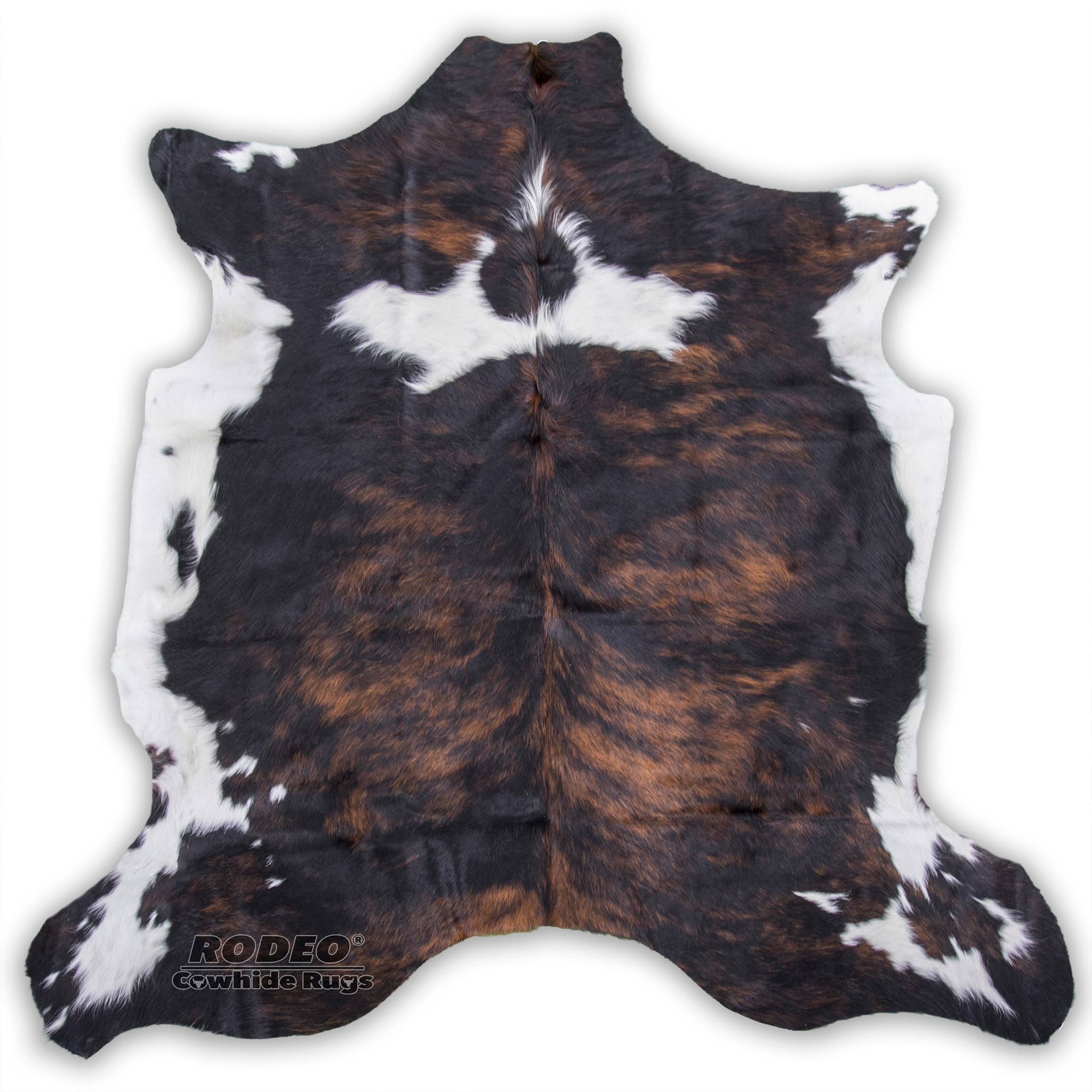 Rodeo - Wholesale Area Rug - Dark tricolor  cowhide rug Large4