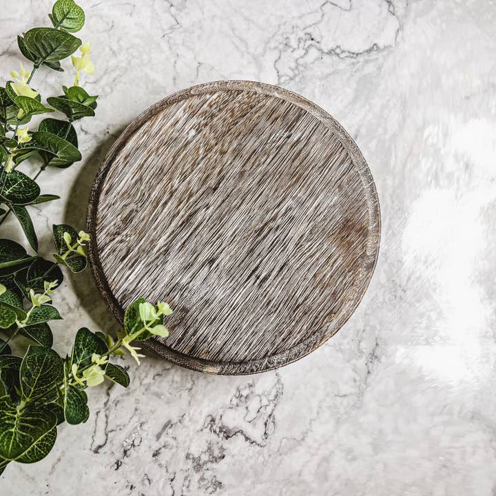 Gia Roma - Wholesale Decorative Tray - Rustic Wood Tray, Handmade Wooden Dispenser & Trinket Tray4