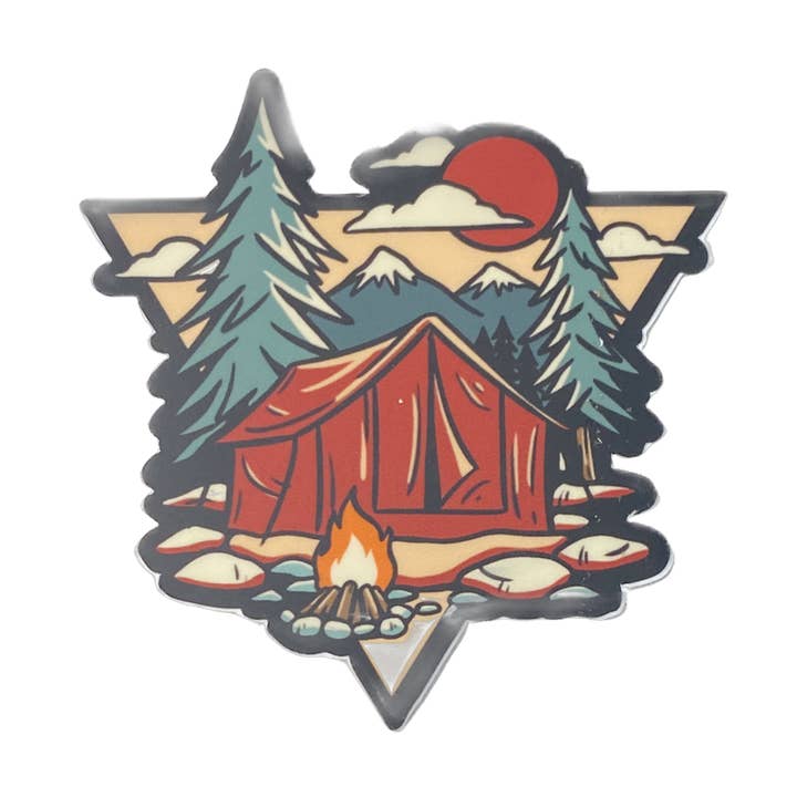 Autocollant pour tente de camping en plein air pour la vente par My State Designs