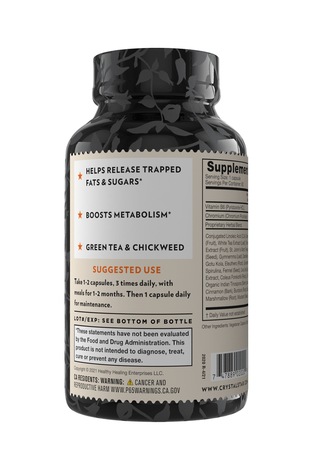 Crystal Star - Vente Supplément oral/vitamine - Détox gras et sucre1