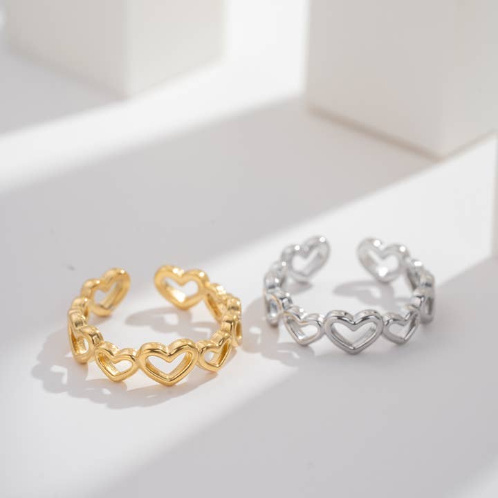 Adjustable minimalist stainless steel heart ring and other Purchase Wholesale anelli uomo. Free Returns & Net 60 Terms on Faire trending on Faire.