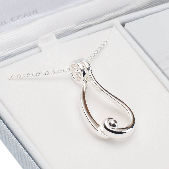 Dicksons - Vendita all'ingrosso Espositori e vetrine per gioielli - Collana con porta anelli «No Tears In Heaven', con catena da 61 cm (SP)7